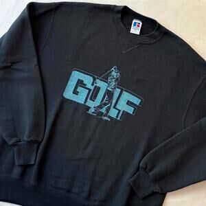 ⛳️ Vintage 90s Russell Athletic Golf Sweatshirt XL Embroidered Dad Core